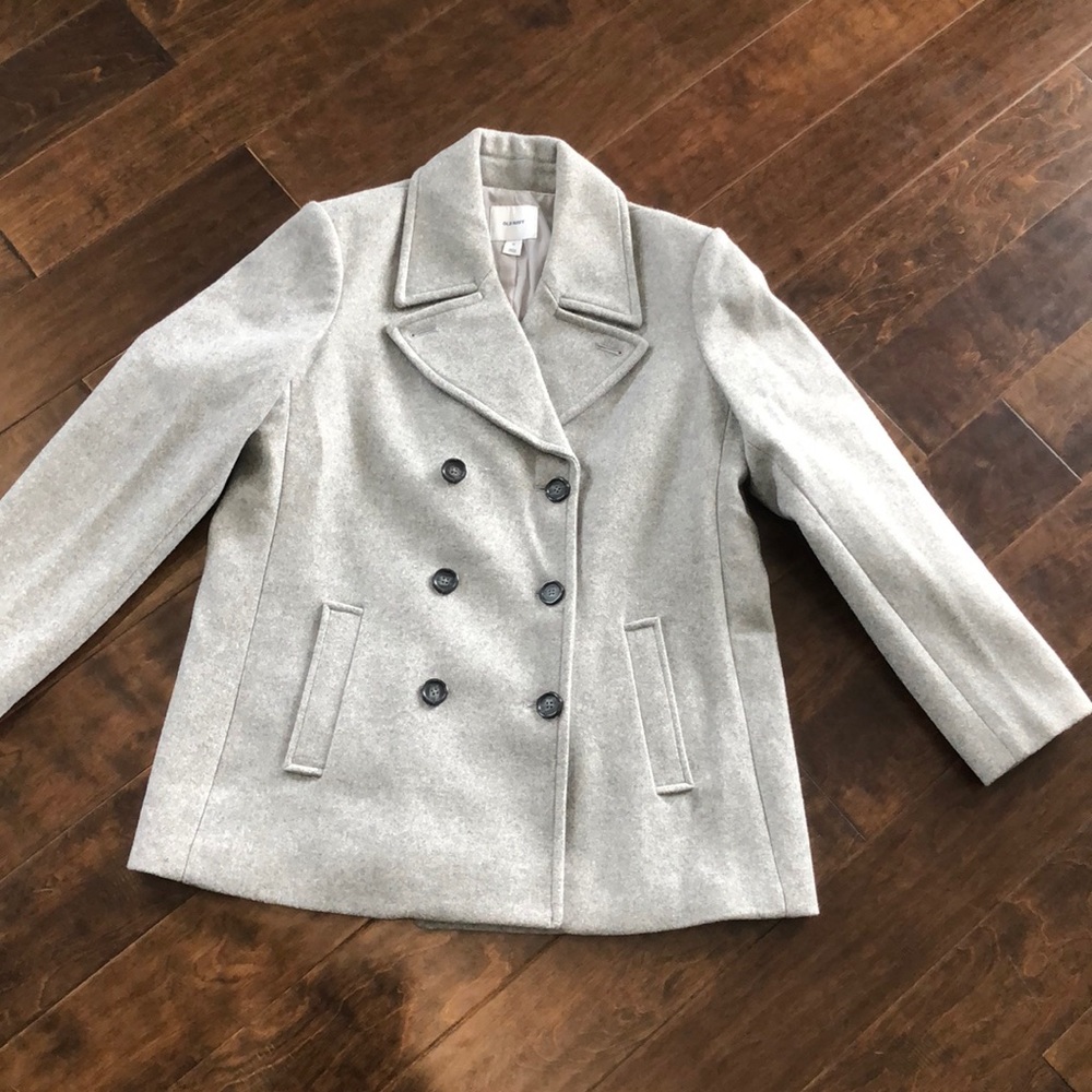 Grey - NWOT Old Navy Peacoat